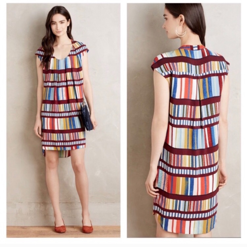 Anthropologie Maeve Au Revoir Library Dress